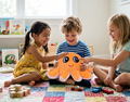 Festilo Orange Octopus Soft Toy for Kids (7x6x6 cm) | Cute Smiling Plush Stuffed Animal | Ultra Soft Fabric & PP Cotton Filling | Mini Sea Animal Toy for Gift, Home & Car Decor
