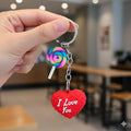 Festilo Rubber Keychain | Stylish Key Ring – [Love U]