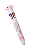 Festilo Cute Character Ball Pen|10 in 1 Ball Pen Having 10 different Colors On Single Pen Ball