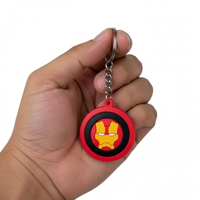 Festilo Rubber Keychain | Stylish Key Ring – [Iron Man’s helmet]
