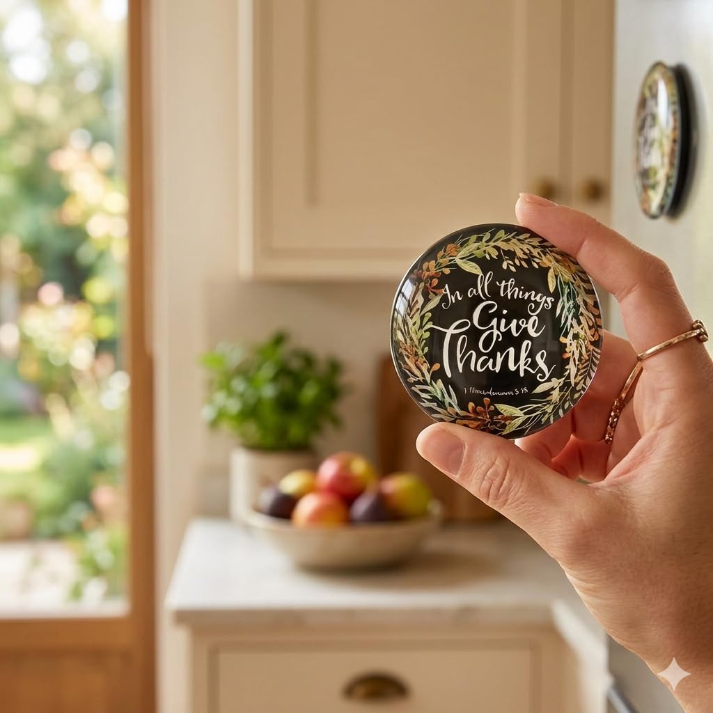 Festilo Fridge Magnet  Indian Souvenir Gift (Give Thanks)