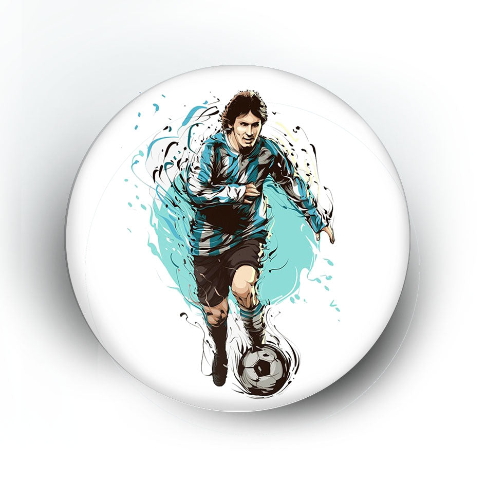 Festilo Football Pin Badges 58mm Size | Round Button Badges | Inspirational Quotes  Perfect for Backpacks