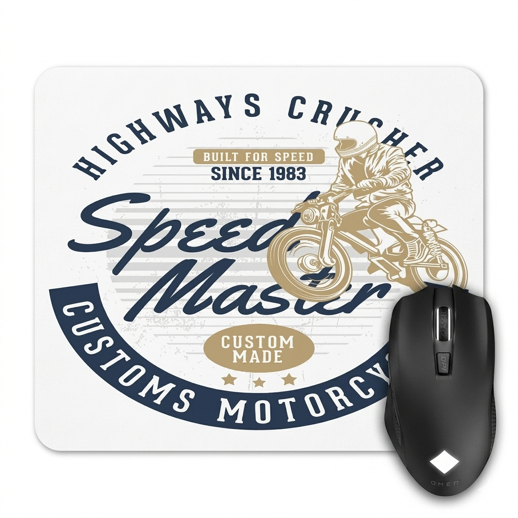Festilo Speed Master Mouse Pad | Gaming & Office – Black I Anti-slip Rubber Base: Mouse pad with dense slip-resistant rubber material