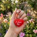 Festilo Rubber Keychain | Stylish Key Ring – [Pink Heart]