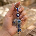 Elephant Crystal Products Evil Eye Keychain Lucky Charm | Nazar Battu Keychain Handbag & Gifts | Positive Energy & Evil Protection (Copy)