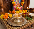 Festilo Silver Oil Lamp for Diwali Puja & Other Religious Rituals, Home, Office & Temples Festive Gifts | for Home Decor 3 Size 8cms