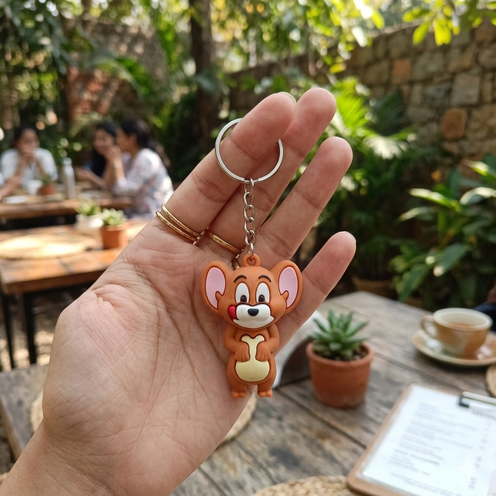 Festilo Rubber Keychain | Stylish Key Ring – [Jerry]