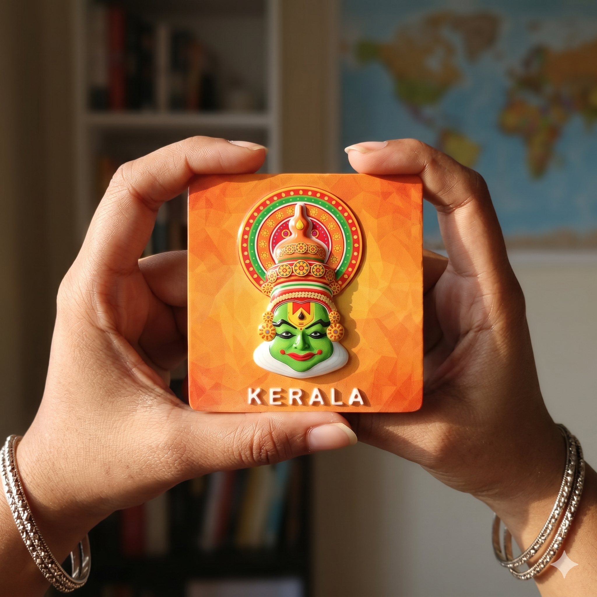 Festilo Fridge Magnet  Indian Souvenir Gift (kerala-2)