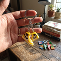 Festilo Rubber Keychain | Stylish Key Ring – [Shoes Yellow]