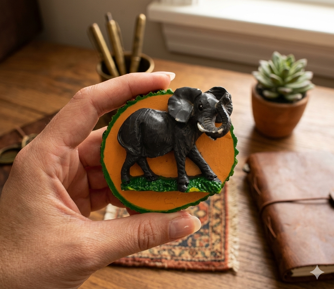Festilo Fridge Magnet  Indian Souvenir Gift (Elephant)