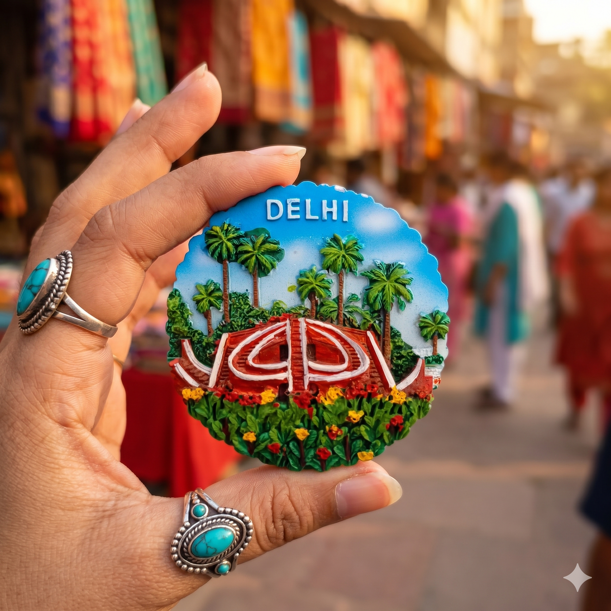 Festilo Fridge Magnet  Indian Souvenir Gift (Delhi -2)