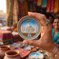 Festilo Fridge Magnet  Indian Souvenir Gift (Tajmahal-2))