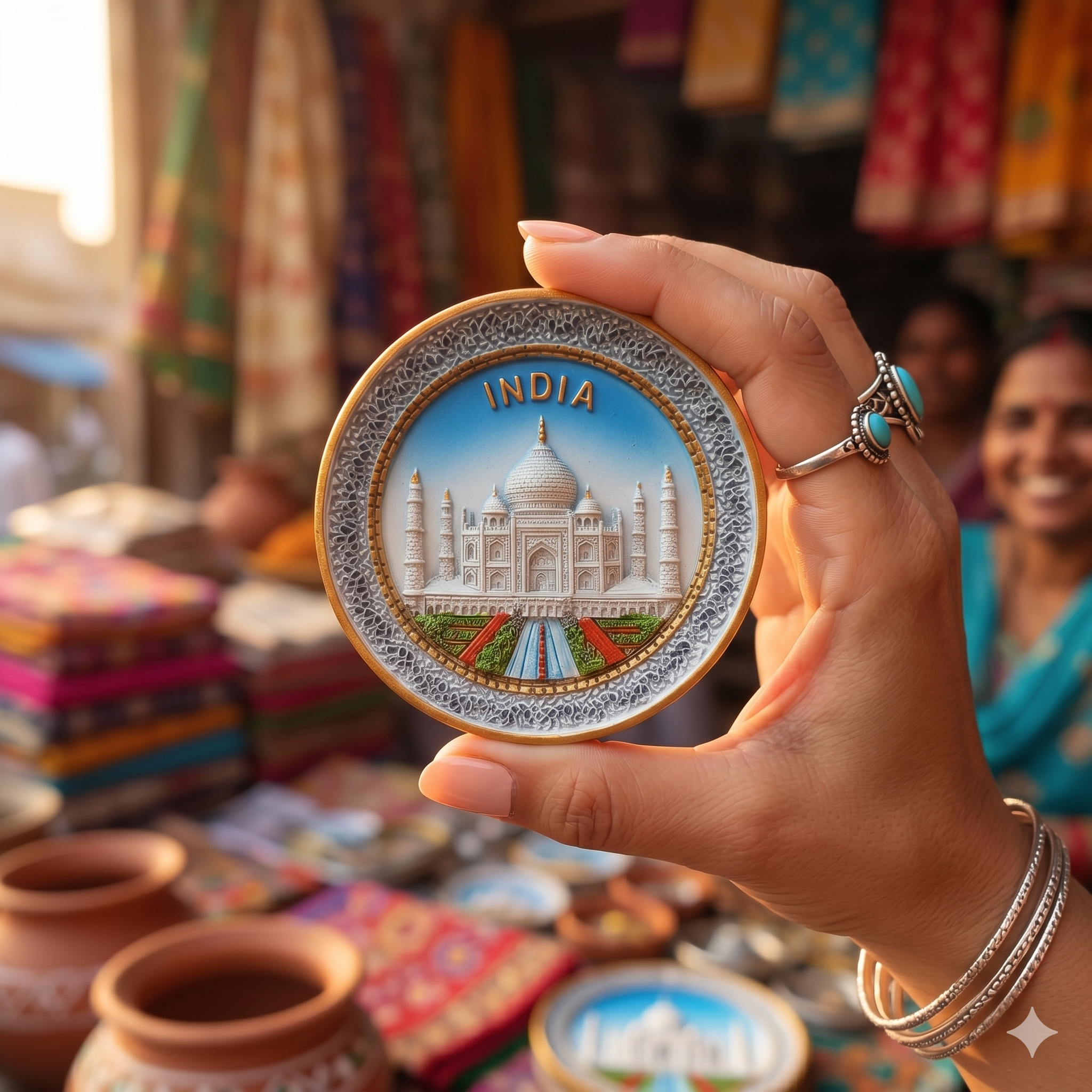Festilo Fridge Magnet  Indian Souvenir Gift (Tajmahal-2))