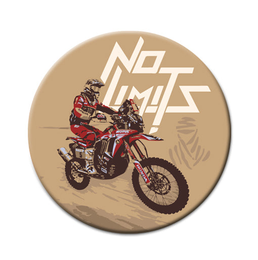 Festilo No limits Pin Badges 58mm Size | Round Button Badges | Inspirational Quotes  Perfect for Backpacks