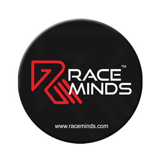 Festilo Race Minds Pin Badges 58mm Size | Round Button Badges | Inspirational Quotes  Perfect for Backpacks